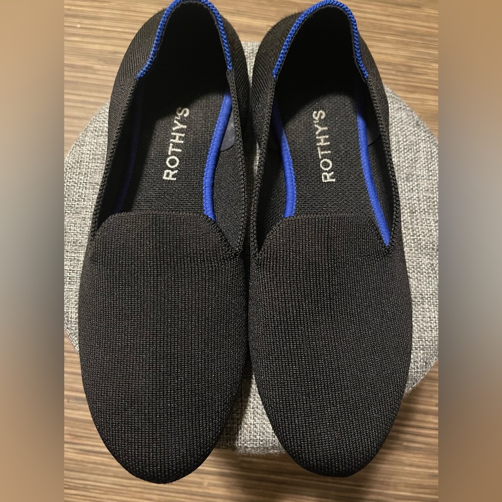 Rothy’s Black Loafers size 9 preloved in excellent condition